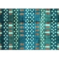 thumbnail image 1 of Ahgly Company Indoor Rectangle Abstract Light Blue Modern Area Rugs, 2' x 4', 1 of 4
