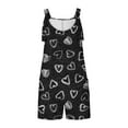 thumbnail image 5 of Nrmvnmi Summer Rompers for Women 2024 Casual Faux Denim Shorts Overalls Adjustable Strap Loose Sleeveless Jumpsuits with Pockets Black LMothers Day Gifts, 5 of 6