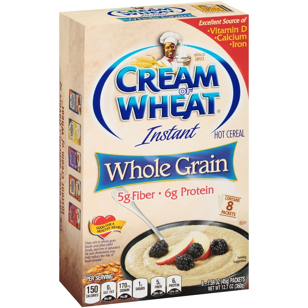 Cream Of Wheat, Instant Hot Cereal, Whole Grain, 8 Packets Walmart