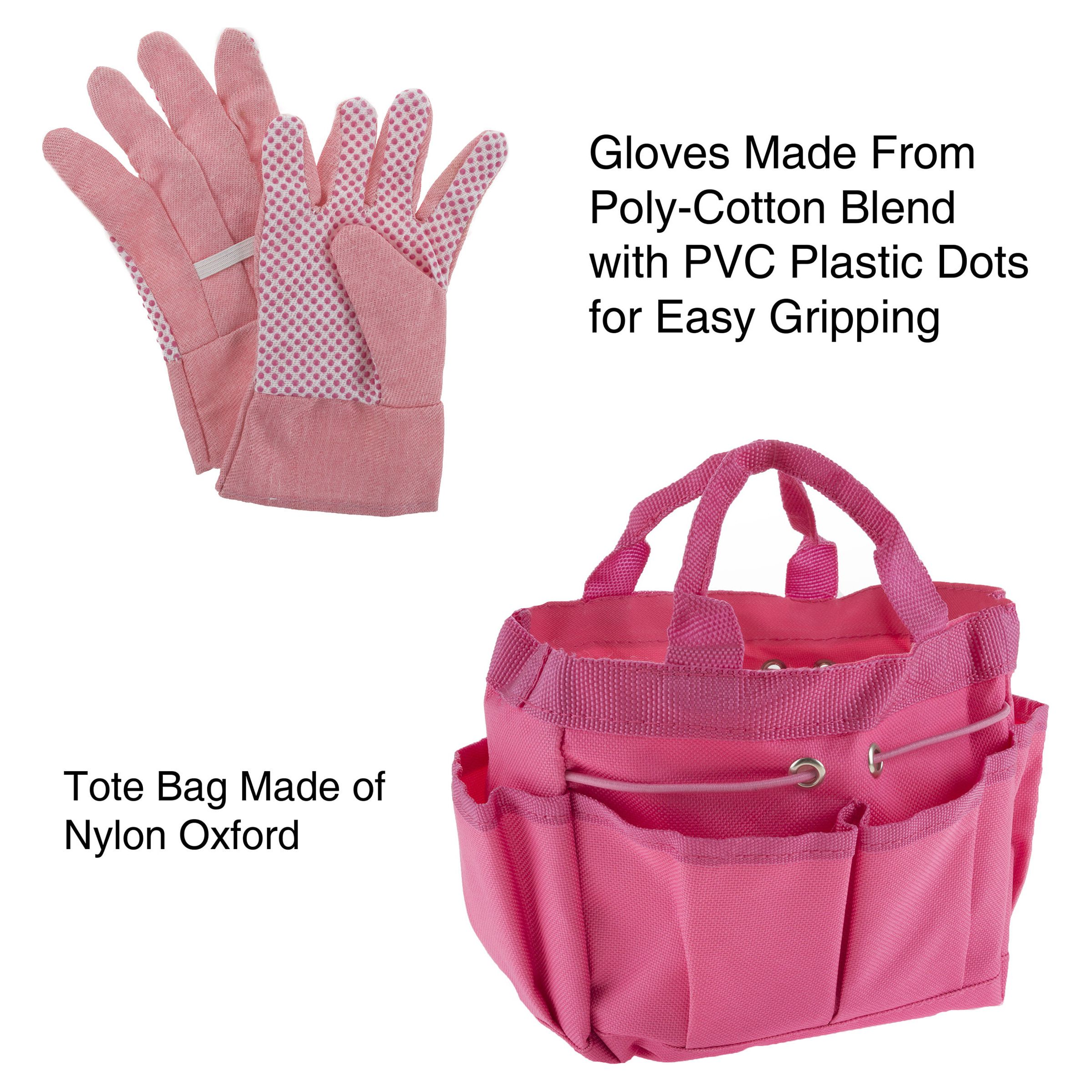 Hey Play Kids Garden Tools – Child-Sized Gardening Yard Toys, Pink