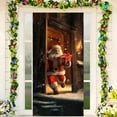 thumbnail image 3 of Grrvtrz Christmas Santa Claus Door Cover Door Hanging Santa Claus Background for Home Front Door Holiday Christmas Decorations,Decoration Supplies,Home Decor, 3 of 5