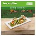 thumbnail image 5 of 100% Compostable Square Paper Plates, Disposable Paper Plates 10 x 5 inch for Party (50 Count), Heavy Duty Paper Dinner Plates, Dessert Plates, Made from Sugarcane ＆ Bamboo Fibers, 5 of 5