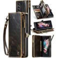 thumbnail image 1 of ASAPDOS Samsung Galaxy Z Fold 2 Wallet Case with S Pen Holder,PU Leather Zipper Folio Screen Protector Flip Case, 1 of 5