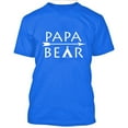 thumbnail image 2 of Men's Papa Bear Arrow Printed T-shirt Fathers Day Gift Short Sleeve T-shirt Soft and Comfy Shirt, Lightweight Shirt Royal Blue Tee 3X-Large, 2 of 3