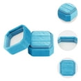 thumbnail image 2 of Unique Bargains Velvet Ring Box for Wedding Double Jewelry Box Storage Ring Holder Box Peacock Blue, 2 of 7