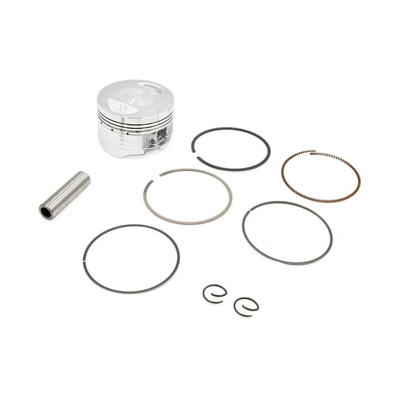 Unique Bargains 2.42" Dia Silver Tone Metal Motorcycle Scooter Engine Piston Ring Set for CG150