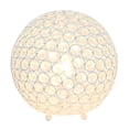 thumbnail image 3 of Mod Lighting and Decor Crystal Ball Sequin Table Lamp - 10" - White, 3 of 9