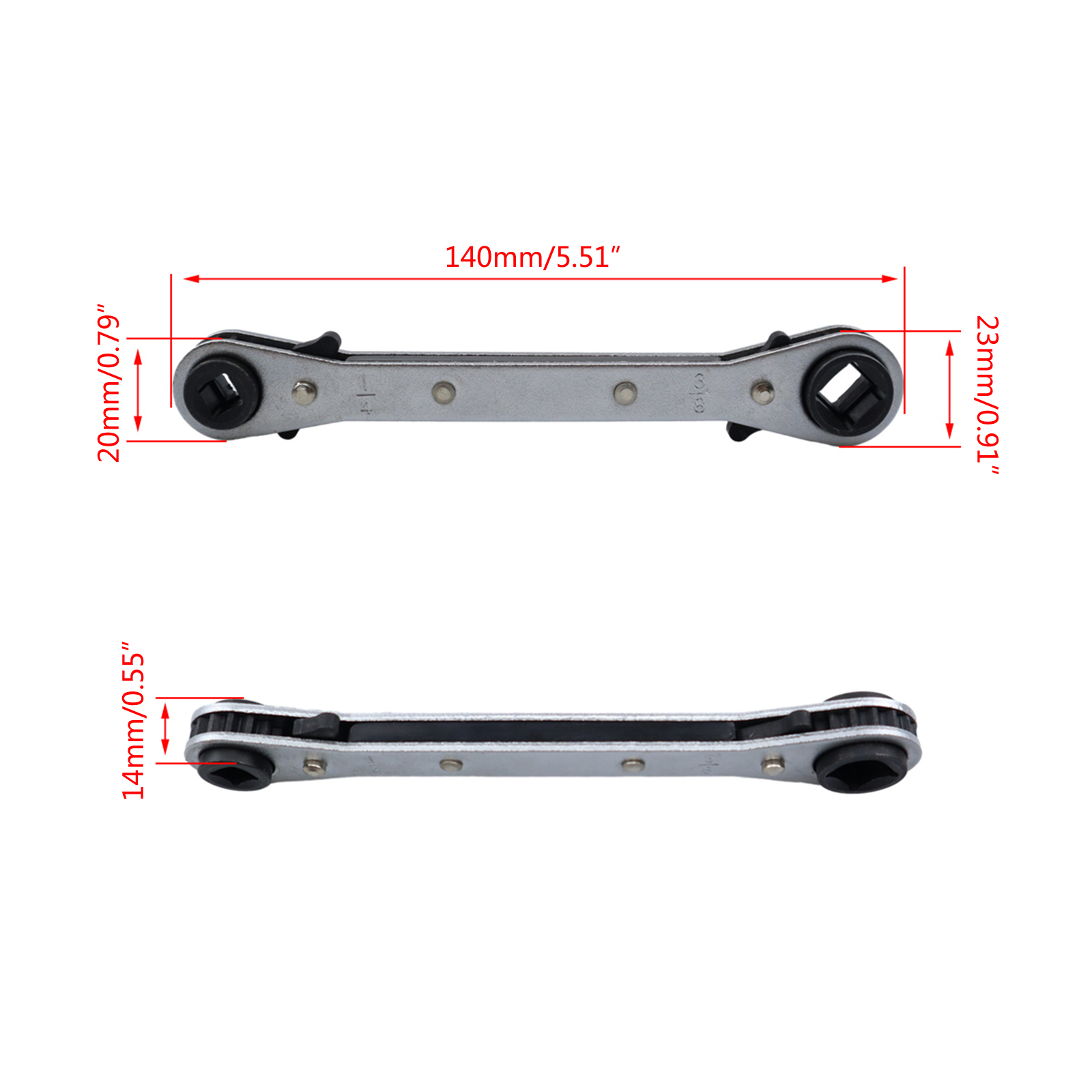 Valves Cores Remover Tool and Hex Bit Adapter for HVAC Equipments Repair 10Pc Valves Cores HVAC Service Wrench