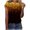 28-Yellow, variant on SELONE Going out Tops for Women Short Sleeve Tops Blouses Regular Fit T Shirts Pullover Tees Tops Abstract Print T-Shirts Crew Neck Tops Casual Blouses Easy Care Soft Breathable Pullover Tops Gold XXL