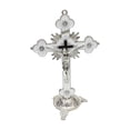 thumbnail image 1 of Metal Catholic Crucifix with Stand, Alloy Statue & Figurine for Table Decoration, Decor, 1 of 8
