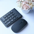 thumbnail image 4 of Mini teclado numérico 2.4G Teclado inalámbrico USB con mouse para computadora Negro perfke Teclado numérico inalámbrico, 4 of 9