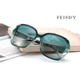 thumbnail image 6 of FEISEDY Polarized Women Square Sunglasses Sparkling Composite Shiny Frame B2289, 6 of 8