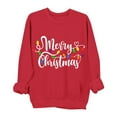 thumbnail image 2 of Elvqul Womens Casual Sweatshirts Christmas Tops Long Sleeve Crewneck Holiday Print Sweatshirts for Women, 2 of 6
