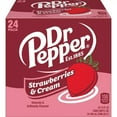 thumbnail image 2 of Dr Pepper Strawberries and Cream Soda, 12 Fluid Ounce (Pack of 24), 2 of 5