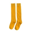 thumbnail image 1 of Minnieouse 1 par de calcetines de algodón hasta la rodilla para mujer, medias largas para fiesta escolar, suministros transpirables para absorber el sudor Medias Amarillo Minnieouse AP012073-04, 1 of 6