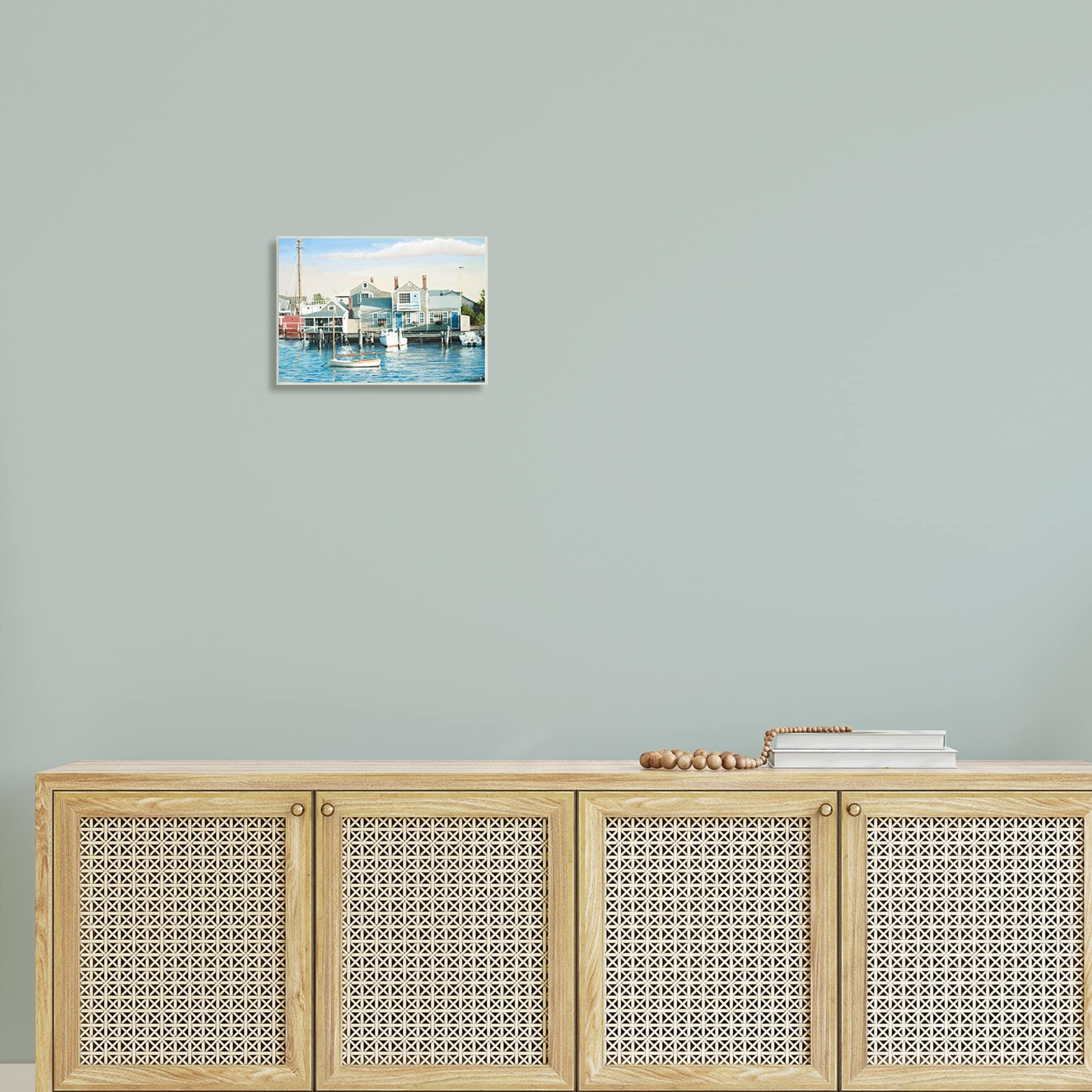 Stupell Industries Relaxing Boats Floating Harbor Marina Ocean Town Photograph Unframed Art Print Wall Art, Design by Tom Mielko