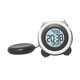 thumbnail image 3 of Reloj despertador digital con 2 alarmas, multifuncional, redondo, para el hogar, de sobremesa. Negro, 3 of 9