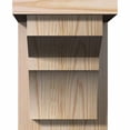 thumbnail image 2 of 7 1/2"W x 10"D x 10"H Monterey Smooth Corbel w/Backplate, Douglas Fir, 2 of 9