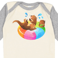 thumbnail image 4 of Inktastic Cute Otter Float Boys or Girls Long Sleeve Baby Bodysuit, 4 of 5