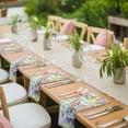thumbnail image 4 of Sage Green Easter Cloth Napkins, Spring Watercolor Bunny Eggs Flower Plaid Washable and Reusable Dinner Napkins Set of 4, Table Napkin for Kitchen Party Birthday Wedding Hotel Housewarming 20"x20", 4 of 9
