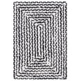 thumbnail image 2 of SAFAVIEH Braided Anabella Bordered Cotton Reversible Area Rug, Black/Ivory, 2' x 3', 2 of 11