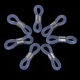 thumbnail image 2 of 50 Pcs Non-Slip Gold Silver Spring Silicone Ring Adjustable Resin End Connector Glasses Chain Link Glasses Fix End String DIY Accessories (A-02, White K Spring + White Silicone), 2 of 8