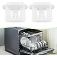 thumbnail image 3 of LT Easiyl 4 Pieces Dishwasher Top Rack Stop Clip Slide End Cap Compatible with GE Dishwashers Compatible with Hotpoint Dishwashers AP4484666 WD12X344, 3 of 7