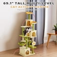 thumbnail image 2 of Flower Cat Tree, 69.1 Inches Cat Tower for Indoor Kitties Large Adult, Multi-Level Kitty Tower with Scratching Post, Condos, Top Perches, Furniture for Pet Activity Center, 2 of 7