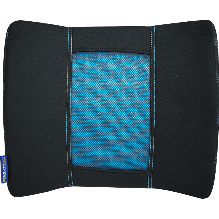 Ecloud Shop Lumbar Support Cushion for Car and Headrest Neck Pillow Kit - Ergonomically Design Universal Fit Major Car Seat - Black