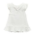 thumbnail image 5 of AherBiu Baby Clothes Cute Tank Tops Toddler Girls Clothes Ruffle Shoulder Sleeveless Lightweight Summer Camisole Tops, 5 of 7