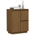 thumbnail image 3 of vidaXL Sideboard Honey Brown 23.6"x13.4"x29.5" Solid Wood Pine, 3 of 42