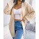 thumbnail image 3 of Suéter de manga larga para mujer Cardigan Manga larga Cable frontal abierto Twist Knit Outwear, 3 of 7