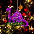 thumbnail image 2 of Christmas Hanging Decorations 2025 Diy Cute Cartoon Dinosaur Ornament For Christmas Tree Decoration Car Rearview Mirror Pendant Crafts Collection, 2 of 7