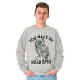 thumbnail image 5 of Make Head Spin Hipster Glasses Owl Sweatshirt for Men or Women Brisco Brands X, 5 of 6