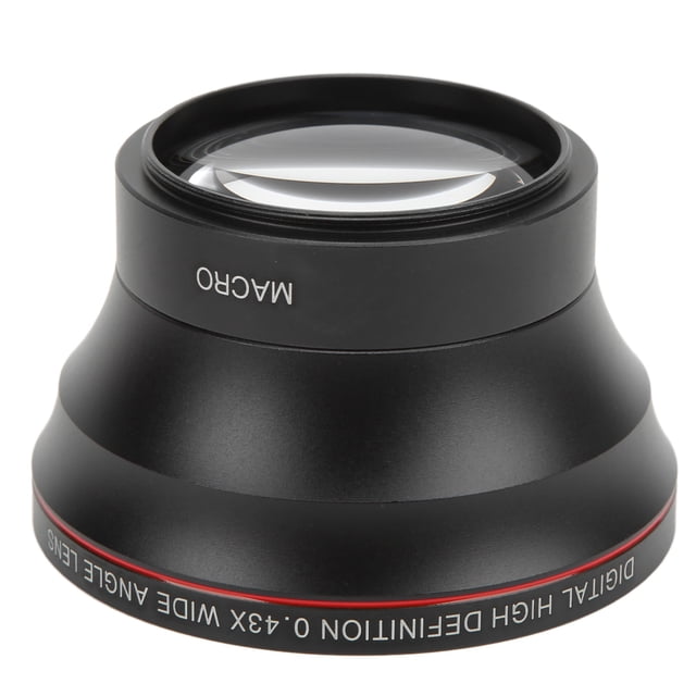 Lente gran angular X, 55 mm, 0,43 X, lente gran angular de metal, lente gran angular, uso conveniente