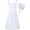 White, variant on Vjnyvs Vintage Ruffle Apron with Headscarf, Cotton Linen Maid Style Chef Apron for Cooking Gardening