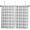 Lightgray, variant on Brown White Plaid Kitchen Curtain 24 Inch Length Small Short Cafe Tiers Curtains Drape, Gradient Geometric Buffalo Checkered Window Treatment Rod Pocket Drapery Panels Curtains, 27.5x24