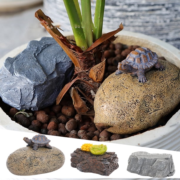 Xihbxyly Almacenamiento de Llaves de Piedra, Diseño de Caja Oculta, Camuflaje para Exteriores, Material Resistente a La Intemperie, Almacenamiento Seguro de Llaves y Objetos Pequeños, Decoración para
