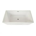 thumbnail image 2 of Altair Design Persephone 59" x 30" Freestanding Soaking Acrylic Bathtub in White, 2 of 2