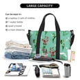 thumbnail image 4 of Travel Duffle Bag Saffron Greenery Travel Tote Bags Carry on Luggage Waterproof Weekender Bags with Top Handle Adjustable Shoulde Strap for Travel Gym, 4 of 5