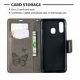 thumbnail image 2 of Samsung Galaxy A40 Case, Dteck Embossed Butterfly Flip PU Leather Stand Wallet Case Cover For Samsung Galaxy A40 2019 5.9", Gray, 2 of 5