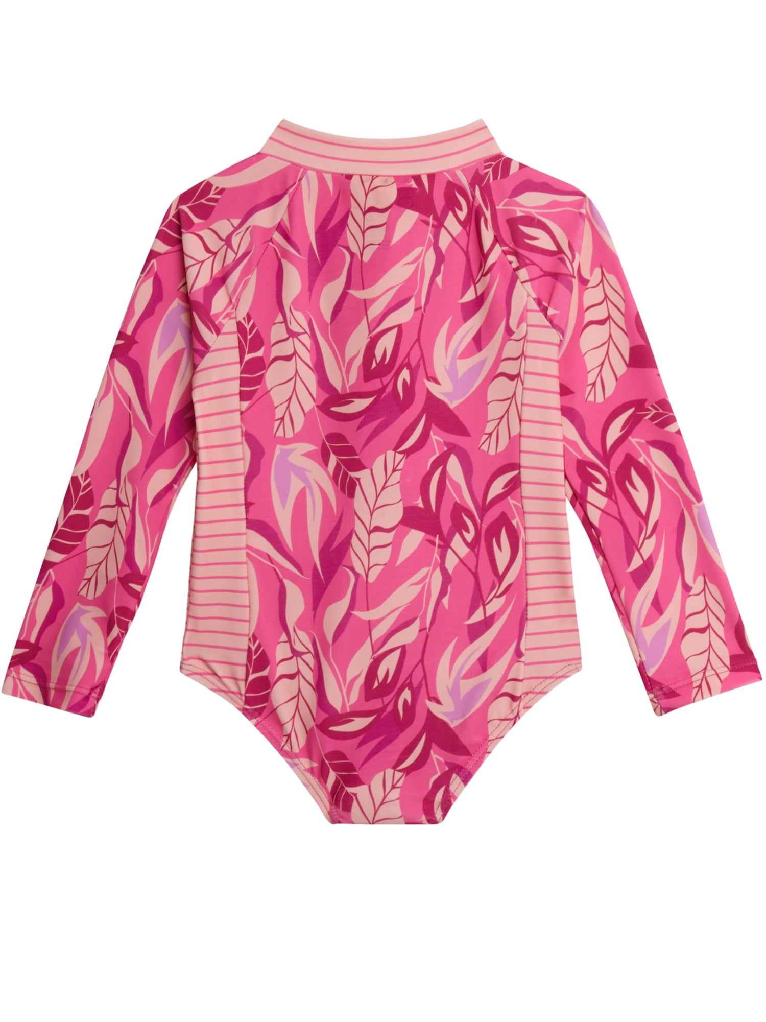 Jessica Simpson Toddler Girls' Rashguard Swimsuit with Hat, Sizes 12M-24M