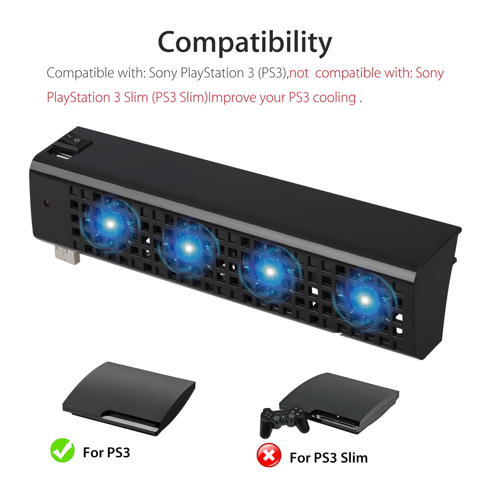 ps3 external cooling fan