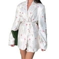 thumbnail image 1 of Veste pour Femmes, Blazer à Taille Cintrée à la Mode, Ample et Polyvalent, Col en V, 1 of 7