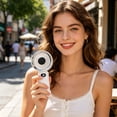 thumbnail image 4 of Vacemry USB Rechargeable Handheld Fan, Slim High-Speed Digital Display Powerful Wind, Desktop Fan Outdoor Fan for Home Office Travel Camping, 4 of 8