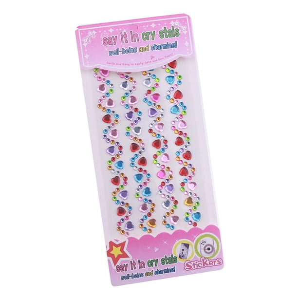Diamante de cristal DIY individual con adhesivo para niños, pintura de recompensa, pasta de gemas, punto de color