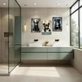 thumbnail image 4 of Hieng 3 Pieces Funny Bathroom Bear Wall Art Cute Black Bear with Toilet Paper Pictures Animal in Bathtub Canvas Prints Wildlife Poster for Cabin Decor, 4 of 6