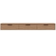thumbnail image 5 of Nexera Slim Wall-Mounted Tv Stand Fits Tv's up to 72" with 3 Storage Cabinets, Light Walnut, 5 of 9