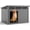 Grey, variant on Plagage Large Dog House Outdoor for Indoor with Weatherproof & Removable Roof Fits Small to Large (Black-Large)