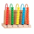 thumbnail image 2 of Kids Arithmetic Computing Frame, Pupil Learning Abacus Math Educational Toys with 5 Line Counter, Intuitive , Durable and Portable for Primary School Students, 2 of 8